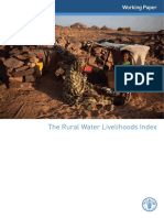 FAO. Rural Water Livelihoods Index. 2012