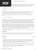 Levenberg-Marquardt Backpropagation - MATLAB Trainlm