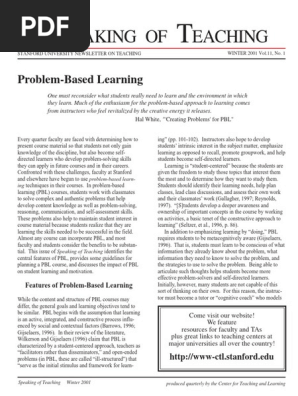 problem based learning