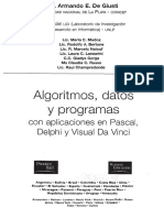 Algoritmos, Datos y Programas. Con Aplicacion en Pascal, Delphi y Visual Da Vinci