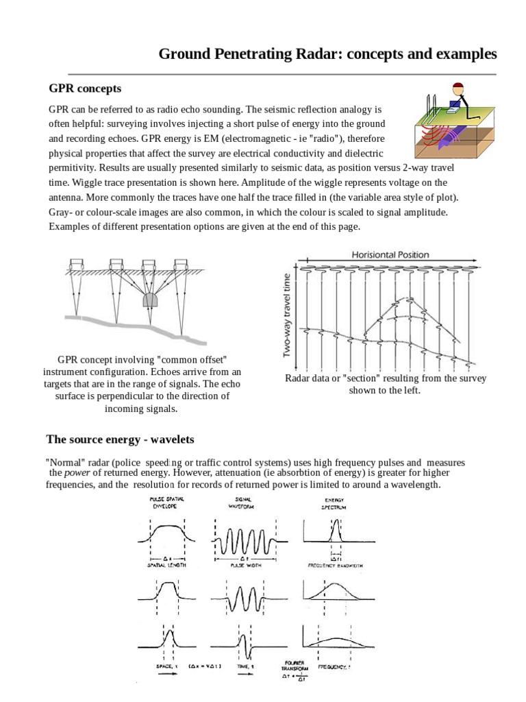 Ground Penetrating Radar Concepts Explained | PDF | Dielectric ...