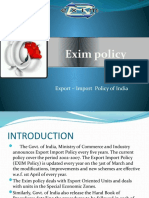 Exim Policy: Export - Import Policy of India
