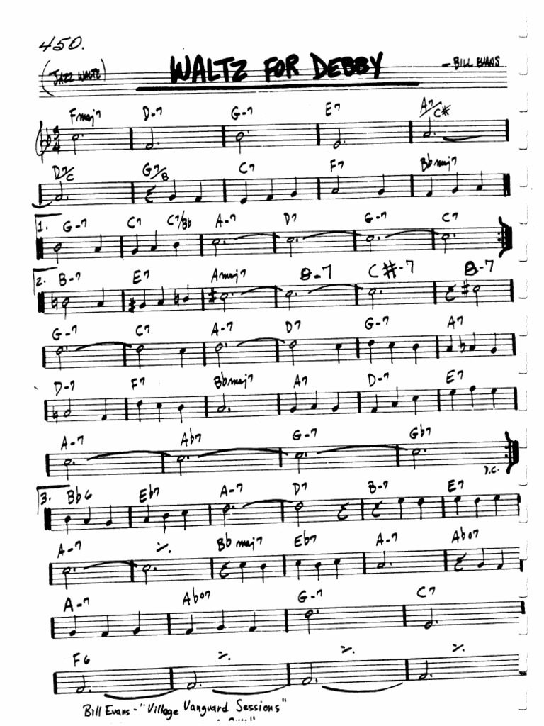 Waltz For Debby (Evans) | PDF