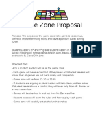 Game Zone Proposal