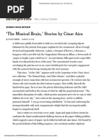 The Musical Brain,' Stories by César Aira - NYTimes