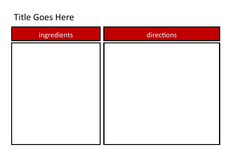 Recipe Card Template | PDF