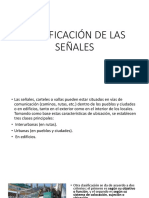 Clasificación de Las Señales