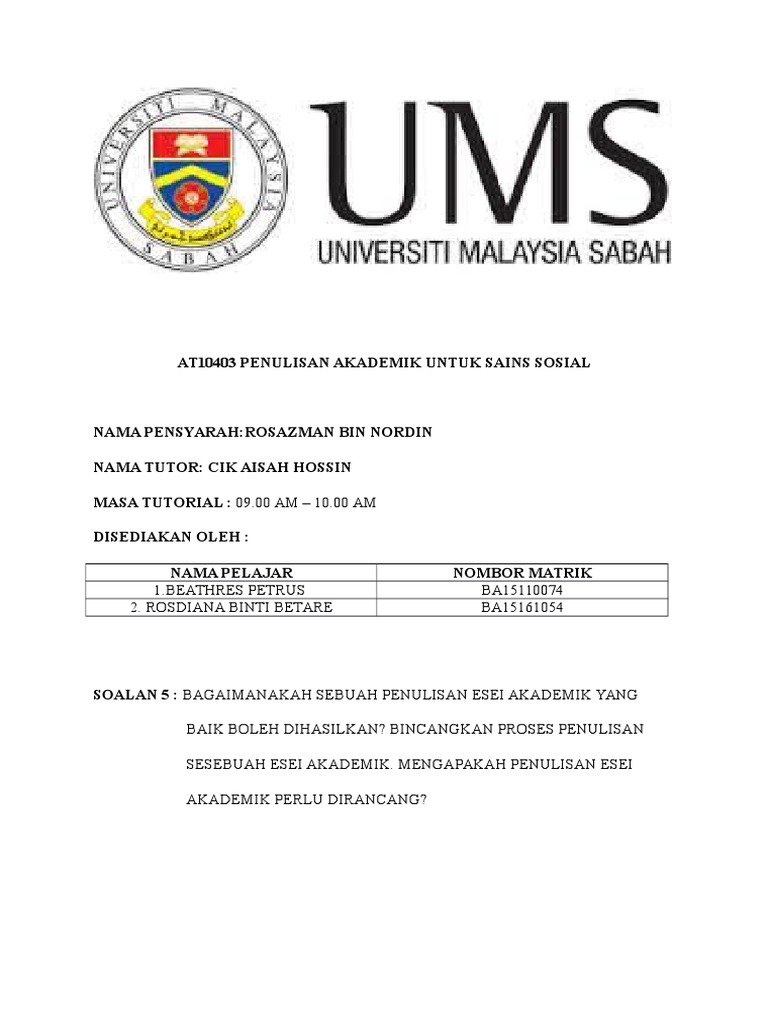 Penulisan Esei Yang Baik Pdf