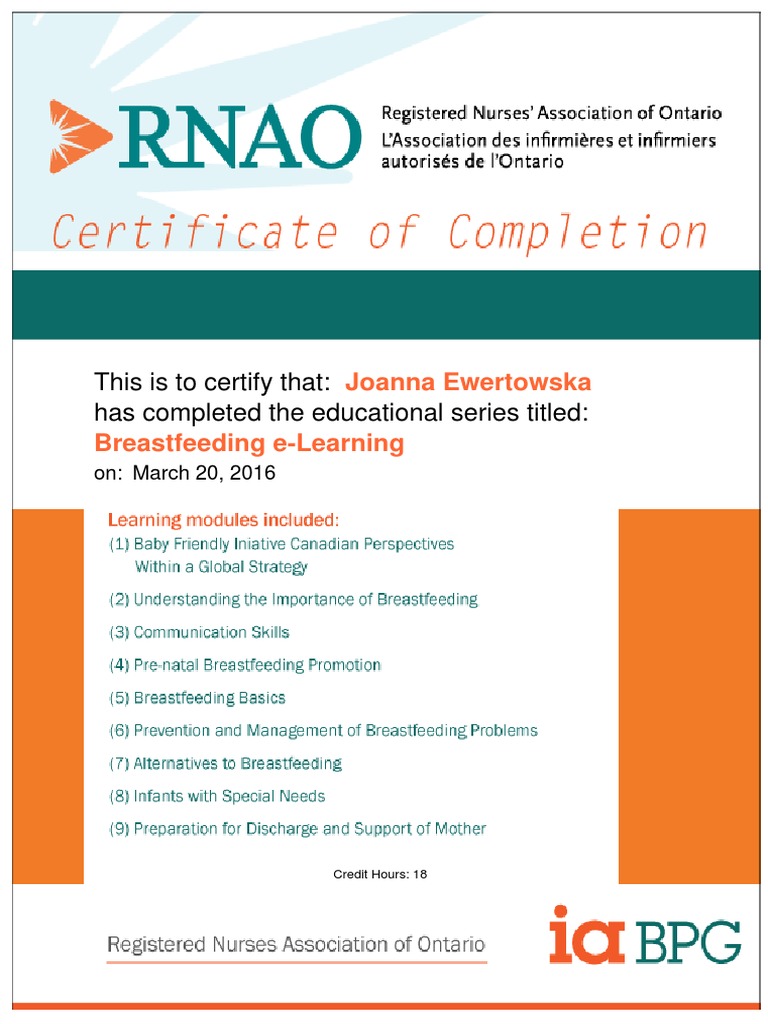Rnao Certification | PDF
