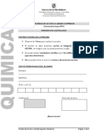 Examen Acceso Quimica UNED 2005