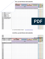 Control de Asistencia Secundaria