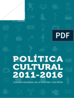 Politica Cultural 2011 2016 CNCA