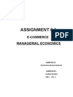 Assignment # 1: Managerial Economics