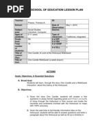 Download TPreece One Candle WebQuest Lesson Plan PDF by TheresaP SN30903319 doc pdf