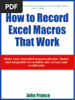 Download How to Record Excel Macros That Work by ASKOKO SN309055777 doc pdf