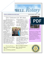 Rotary Newsletter April 27 2010