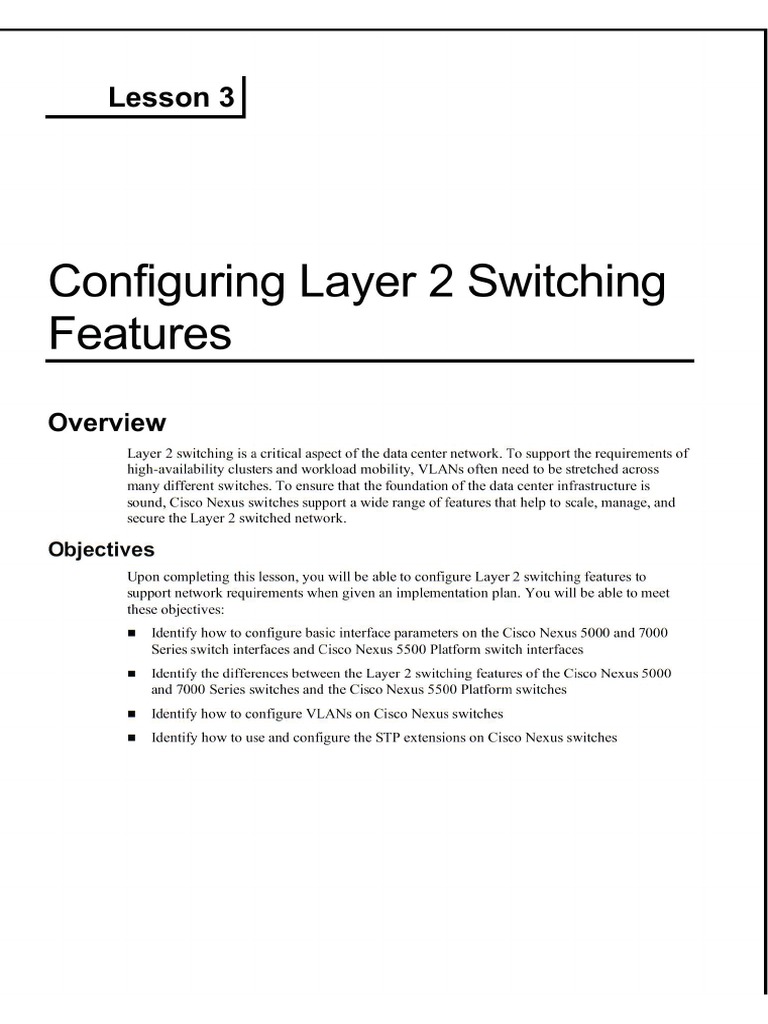 Cisco Nexus Layer 2 | PDF