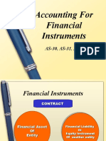 Accounting For Financial Instruments: AS-30, AS-31, AS-32