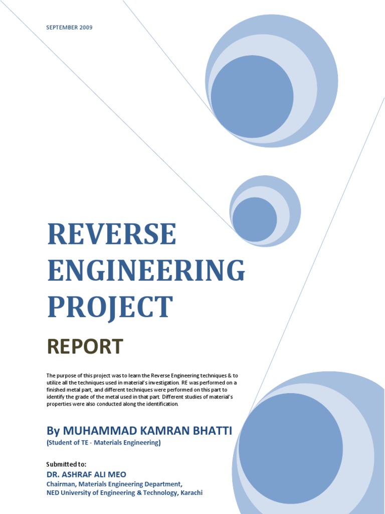 Reverse Engineering Project Report | PDF | Annealing (Metallurgy ...
