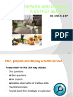 Plan, Prepare and Display A Buffet Service: D1.HCC - CL2.07