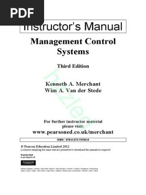 Management Control Systems 1 2 Sarbanesoxley Act - 