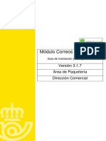 MàDULO CORREOS PRESTASHOP v3.1.7, GUÖA DE INSTALACIàN Y CONFIGURACIàN PDF