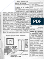 Editorial de La Voz sobre el voto femenino (en contra)