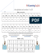 Let's Learn The Alphabet and Numbers 1 To 20!: Aa BB CC DD Ee FF GG HH Ii JJ KK LL MM