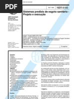 NBR 08160 - 1999 - sistemas prediais de esgoto sanitário - projeto e execução