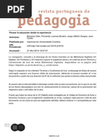 Larrosa - Pensar La Educacion Desde La Experiencia