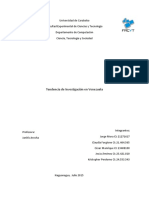 Tendencia de Investigación en Venezuela. GRUPO 8