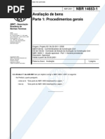 NBR 14653 - 1 - 2001 - Avaliação de Bens - Procedimentos Gerais