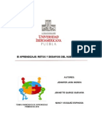 Aprendizaje: Retos y Desafíos Del Nuevo Milenio