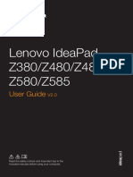 Lenovo user guide Ideapad z380z480z485z580z585 English