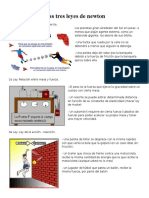 Ejemplos Sobre Las Tres Leyes de Newton