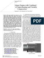 Variable Volume Engine With Combined Advantage of Supercharging and Variable Compression