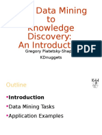 Data Mining to Knowledge Discovery