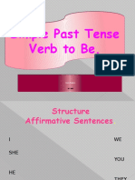 Simple Past Tense Verb To Be