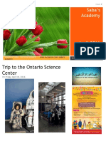 Trip To The Ontario Science Center: Saba's Academy