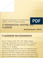 Organization, Staffing, and Planning - Muchamad Annaba - 13510147