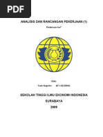 Download Analisis Dan Rancangan Pekerjaan 2 by Yudo Nugroho SN30917661 doc pdf