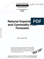 Rational Expectations and Commodity Price Forecasts