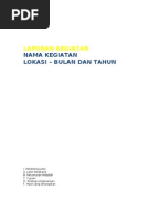 9. Contoh LAPORAN KEGIATAN