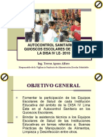 Autocontrol Sanitario en Quioscos Escolares - Ing. Tersa Apaza Alfaro PDF