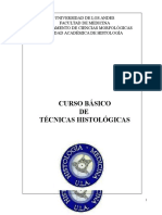 CURSO BÁSICO DE  TÉCNICAS HISTOLÓGICAS