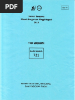 Download Soal Sbmptn 2015 Tkd Soshum 721 by Raisa Dila SN309203216 doc pdf