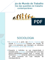 Sociologia Mundo Trabalho