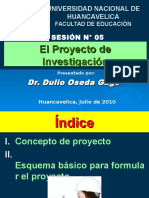 El proyecto de investigación: concepto, elementos y formulación