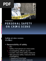 Personal Safety at Crime Scene