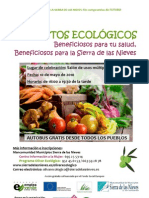 Cartel Jornada Alimentos Ecologicos